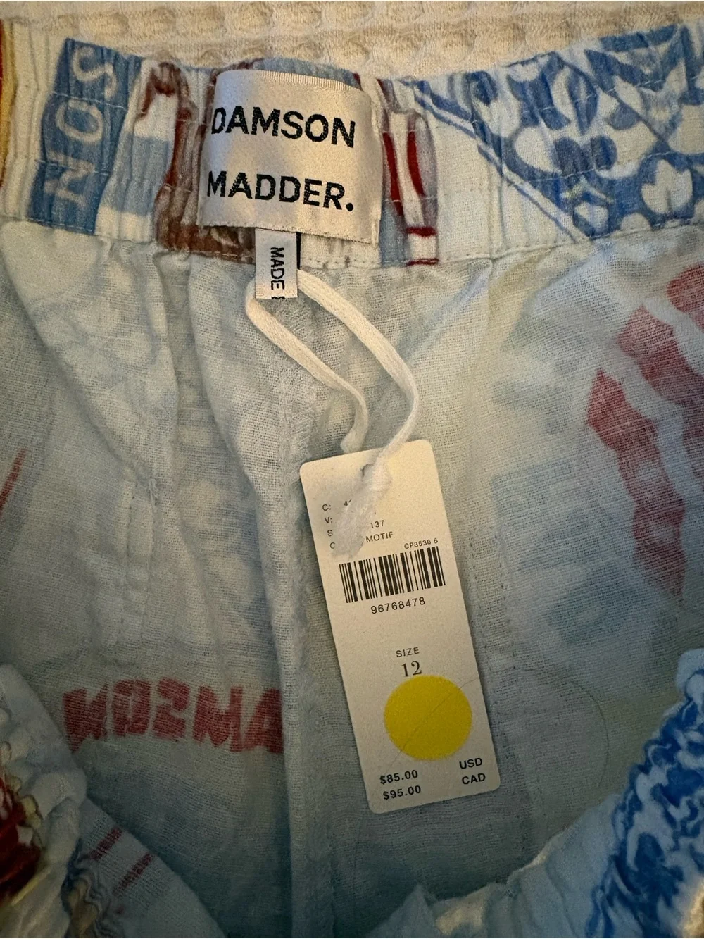NWT Damson Madder Pull-On Shorts